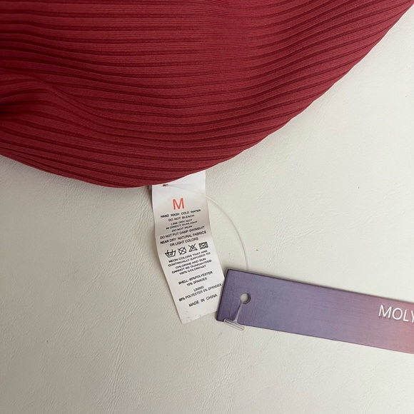 MOLYBELL One Piece Swimsuits Women High Waisted Bathing Suit Monokini NEW M rose - Picture 2 of 4